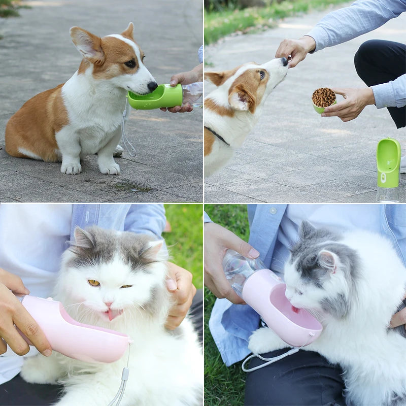 🐶 Bebedero Portátil para Perros 2 en 1 – Agua y Comida Siempre a Mano 🐾